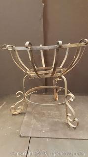 Black Vintage Wrought Iron Pot/Vase Holder 