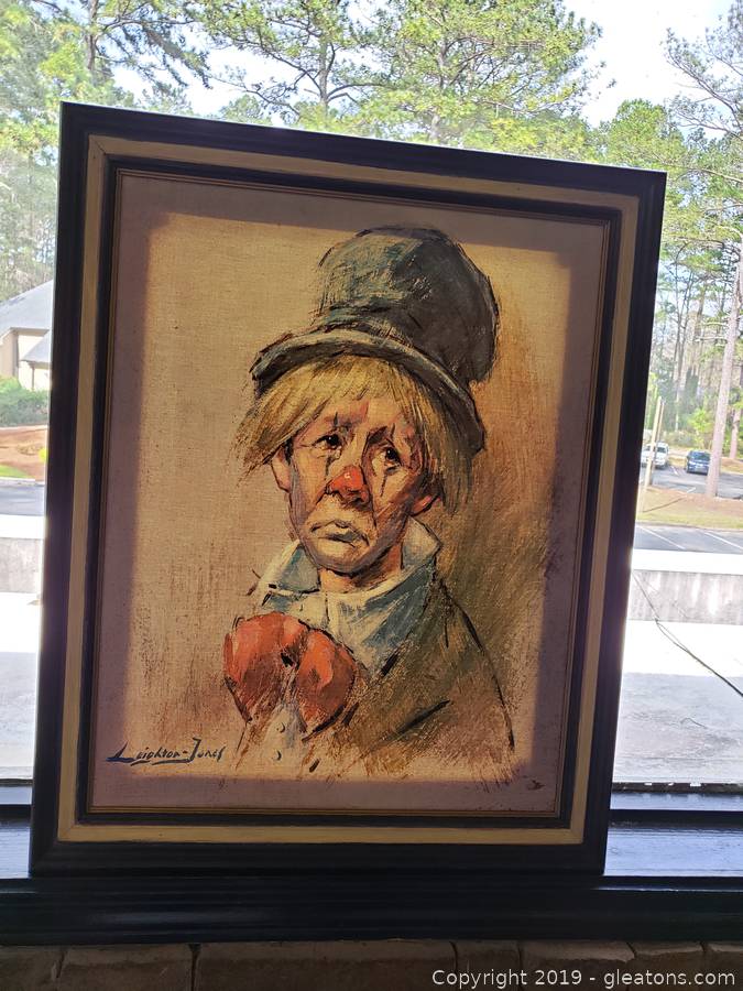 Leighton Jones Sad Clown Auction | Gleaton's, Metro Atlanta