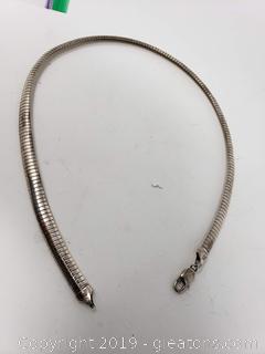 33g. Of Sterling Silver Choker Necklace