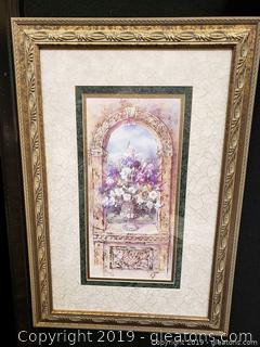 Lena Liu Fine Art Limited Edition Portfolio And Certificate Of Limitation And Authenticity Framed Botanical