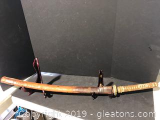 Only One of its Kind Antique Samurai Sword Made by Mici Saku Kanemichi and Used by 1902 Born Kojima Tokijiro the Great Swordsman