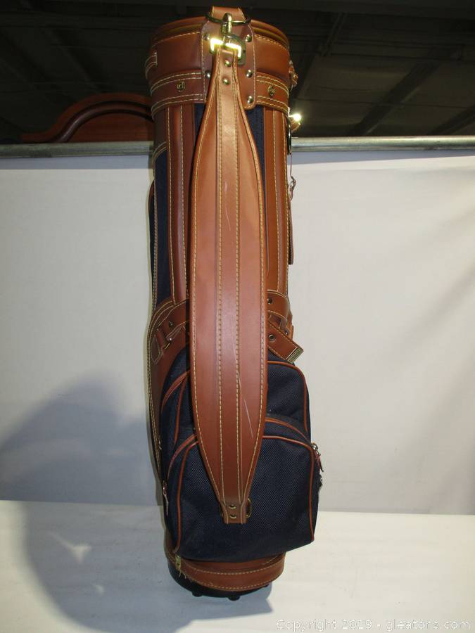 Vintage DAIWA COACH COLLECTION Leather And Canvas Golf Bag