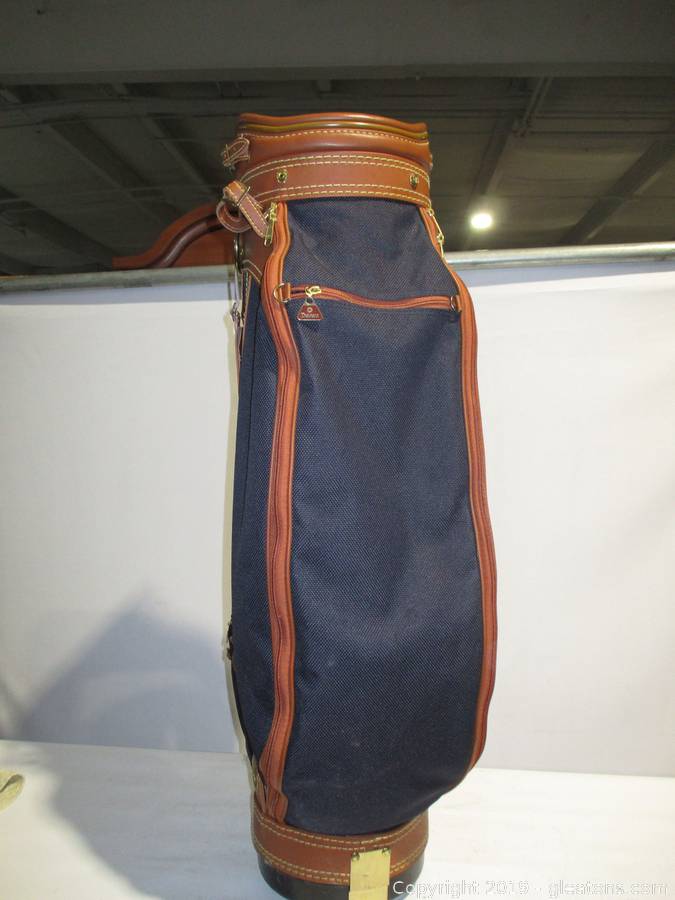 Vintage DAIWA COACH COLLECTION Leather And Canvas Golf Bag