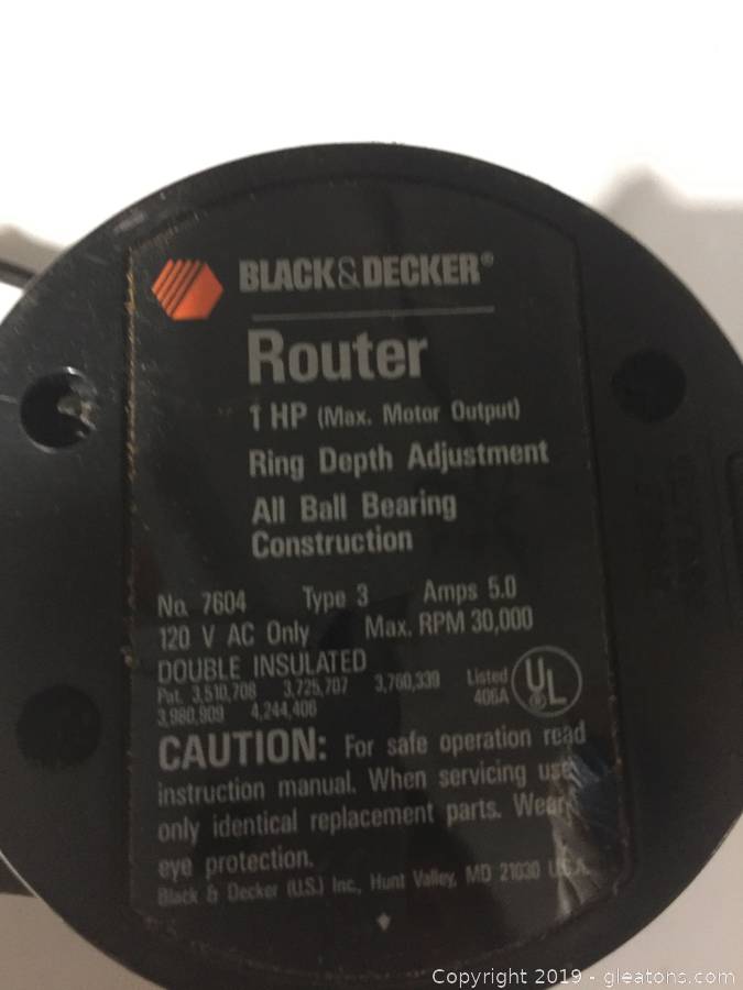 Router by Black Decker Auction Gleaton s Metro Atlanta Auction