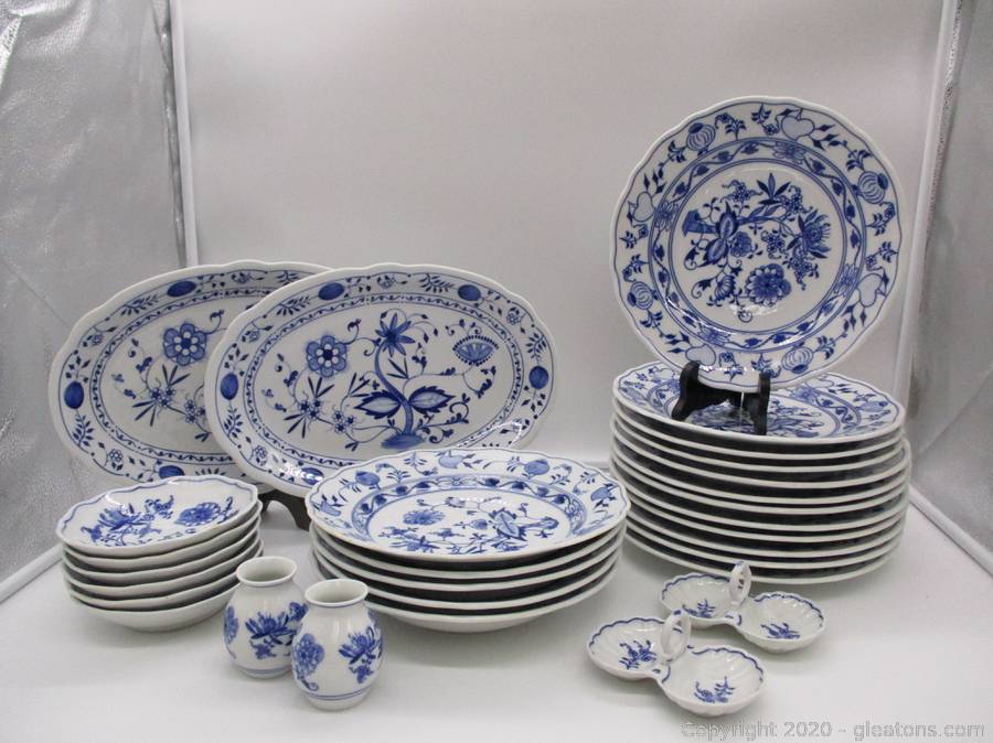 ORIGINAL BOHEMIA ZWIEBELMUSTER MADEIN CZECHR★ブルーオニオン★アンティークレトロ洋食器西洋陶器茶器コーヒーカップ／ティーカップ3客 Original Bohemia ZWIEBELMUSTER Mug CZECH Republic Blue