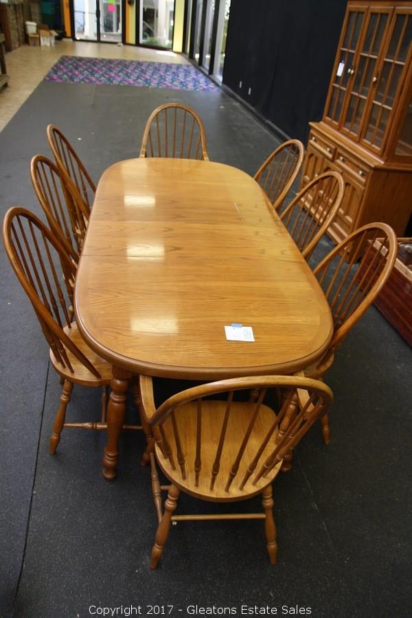 Thomasville Oak Dining Set Auction Gleaton's, Metro Atlanta