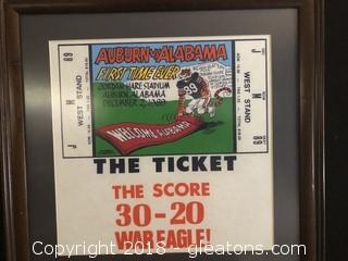 Gleaton's, Metro Atlanta Auction Company, Estate Sale & Business  Marketplace - Auction: AUBURN TIGERS MEMORABILIA ESTATE COLLECTION - WAR  EAGLE - AUCTION ENDS MONDAY FEBUARY 12TH 8 PM ITEM: Takeo Spikes &