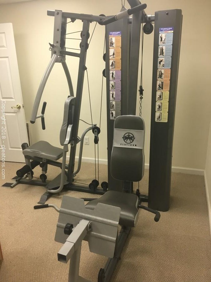 Schotel Parameters auditie Gleaton's, Metro Atlanta Auction Company, Estate Sale & Business  Marketplace - Auction: Sharpsburg Downsizing Sale - Nice Pool Table, Bunk  Beds & Fitness Equipment ITEM: Impex Corner Gym, Marcy Platinum MP-4500
