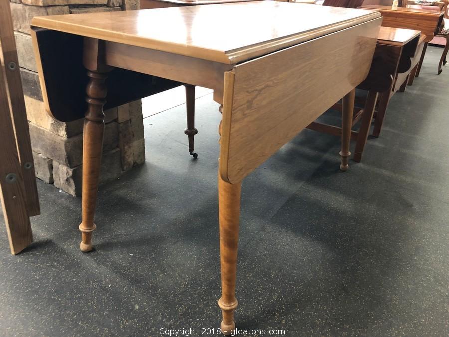 ethan allen drop leaf dining table