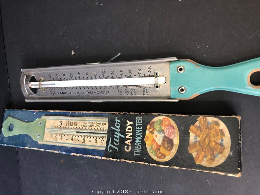 Sold at Auction: Taylor Vintage Candy Thermometer, 17