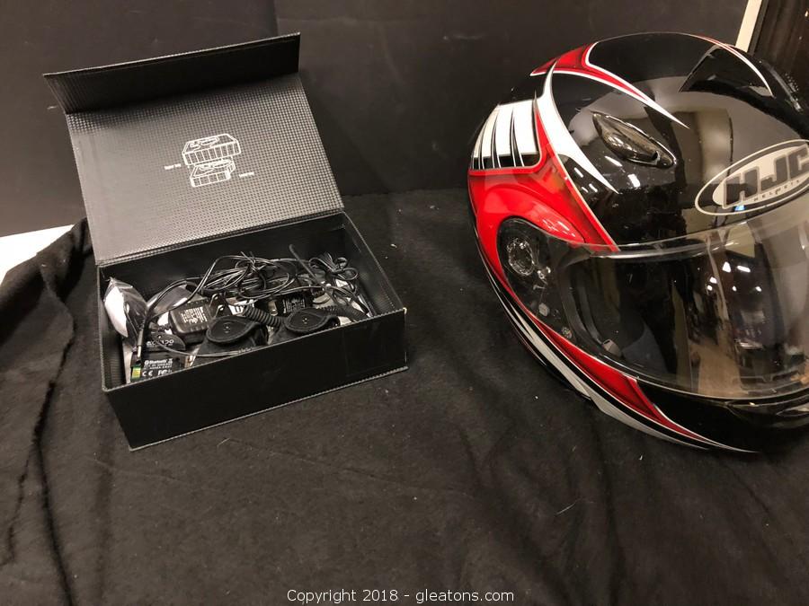 Large HJC Motorcycle Helmet W/Headset Auction | Gleaton's, Metro Atlanta Auction Company, Estate Sale & Business Marketplace Large HJC Motorcycle Helmet W/Headset Auction | Gleaton's, Metro Atlanta Auction Company, Estate Sale & Business Marketplace