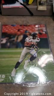 Autographed With Certificate Of Authenticity Notarized Print Photo Of Ferance Mathis Falcons #81