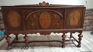 Vintage Burled Veneer (A) English Renaissance