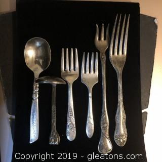 Vintage Silverplate children flatware and seafood fork