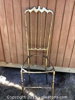 Antique Brass Chair Needs Repair