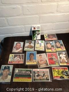 Lot of Vintage 1950's and 1960's Baseball Cards A