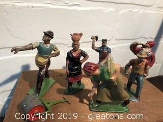 Lot of French Die Cast Lead Figures