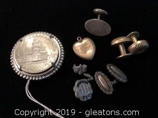 Lot of Vintage and Antique Misc Jewelry