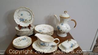 Set Of Vintage "Mikasa" Blue Daisies
