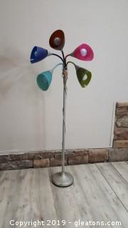 Multi-Color Shade Floor Fun Lamp 