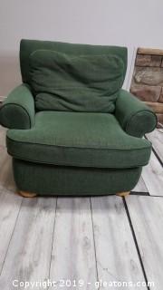Hunter Green Gently Used Club Chair