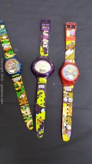 Vintage Set Of (3) 1998 Rugrats Movie Watches