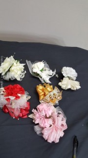 Lot Of (6) Sir Floral Corsage Handmade Vintage All Occasion