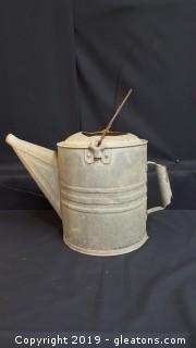 Vintage Decorative Galvanized Steel Watering Can Approx. 