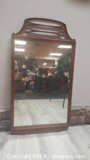 Vintage Mahogany Mirror