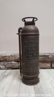 Vintage Fire Extinguisher Badgers 