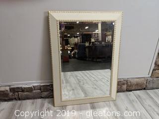 Large Cream Mirror Ready To Hang 