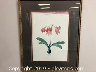 Framed Flower Print