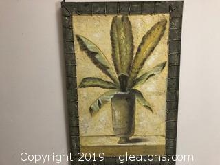 Painted Plant Canvas 