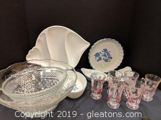 Box Lot BakeWare GlassWare 