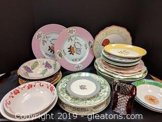 Box Lot Fun Mix Of Misc Dishes 