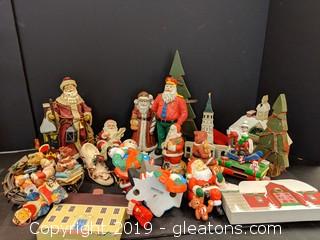 Box Lot Christmas Statues and decor