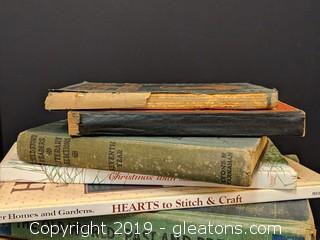 Box Lot Vintage Books Some Antique Some New 